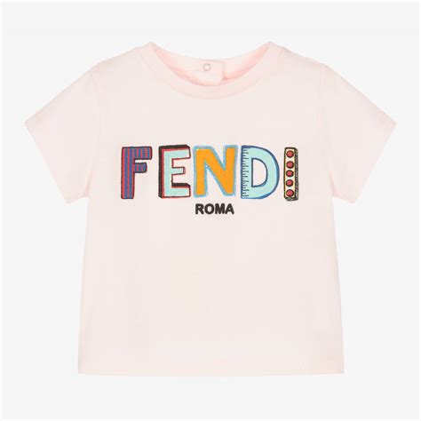 t shirt fendi bambina|fendi baby girl sweatpants.